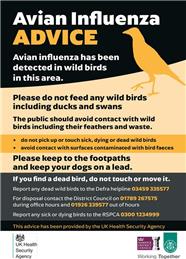 Avian Influenza confirmed by Defra in Worcestershire and Warwickshire